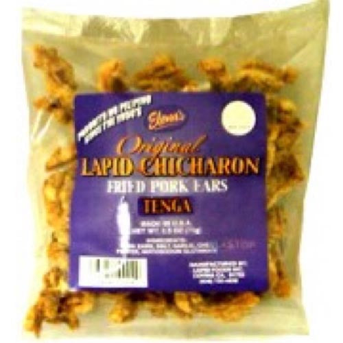 Elena's Original Lapid - Chicharon - Fried Pork Ears - Tenga ng Baboy - 2.5 OZ