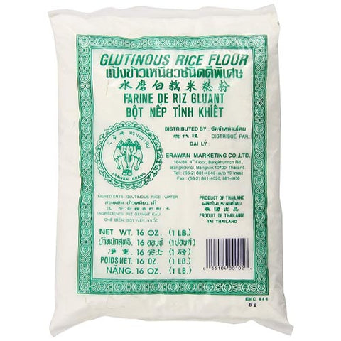 Erawan Brand - Glutinous Rice Flour (GREEN) - 16 OZ