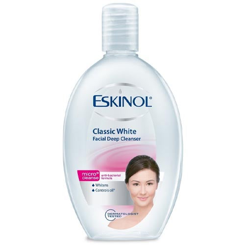 Eskinol - Classic Glow - Facial Deep Cleanser - Micro Cleanse - Anti-Bacterial Formula - Whitens / Controls Oil - 225 ML