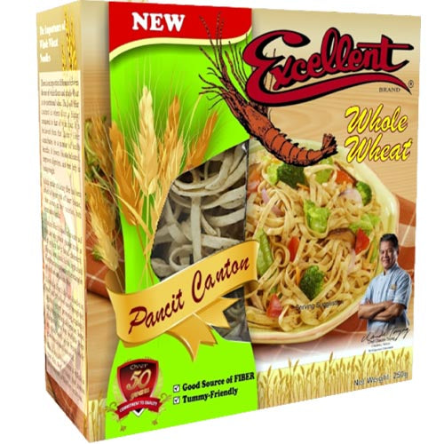 Excellent Brand - Pancit Canton with Whole Wheat - Instant Noodle Meal - 8 OZ