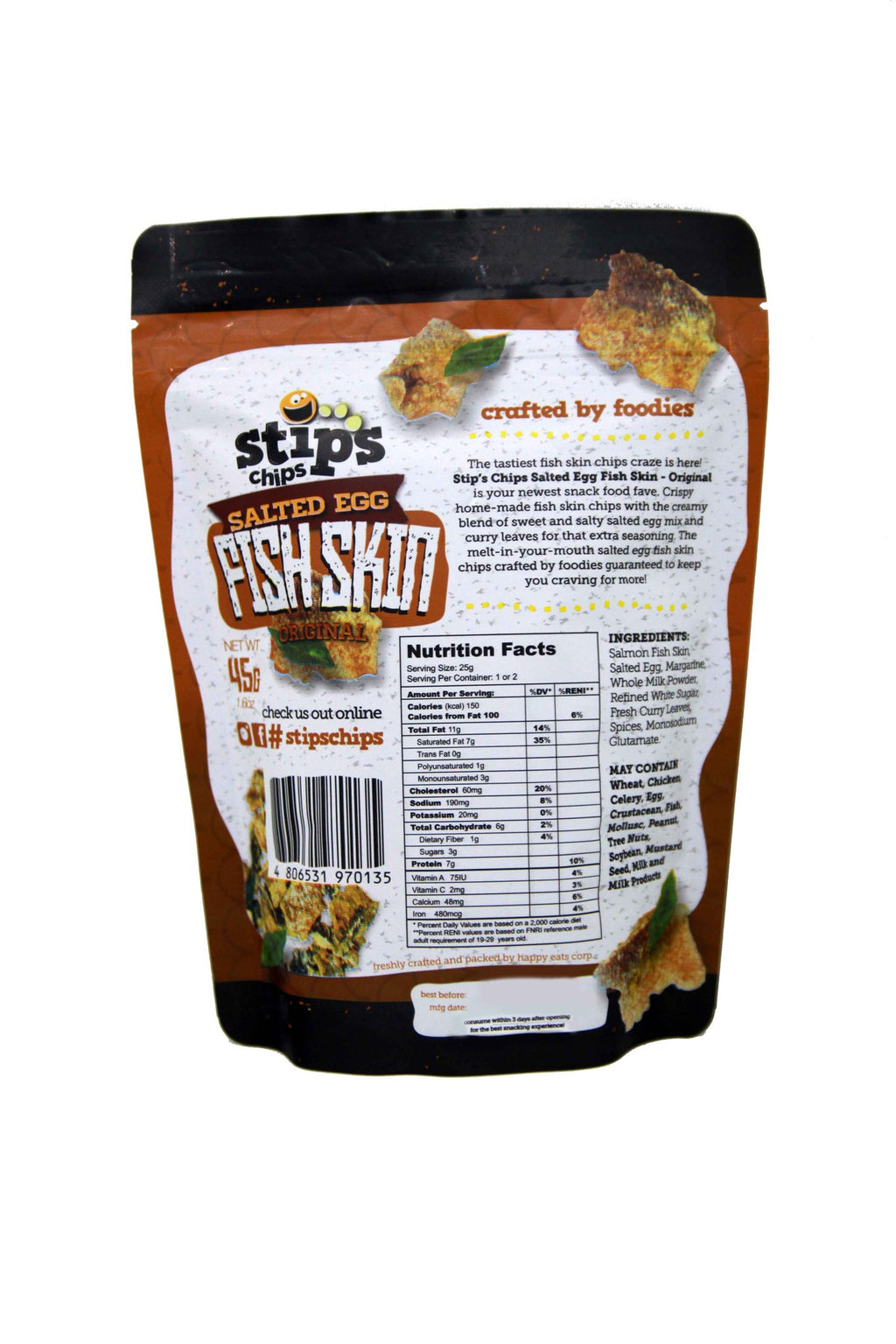 Stips Chips - Salted Egg - Fish Skin - Original