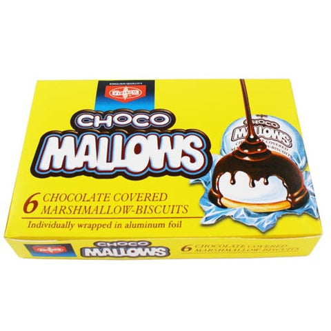 Fibisco - Choco Mallows - Chocolate Covered Marshmallow Biscuits 6 Pack - 100 G