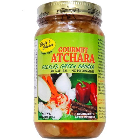 Finest Taste - Elsie's Choice - Gourmet Atchara - Pickled Green Papaya - 16 OZ