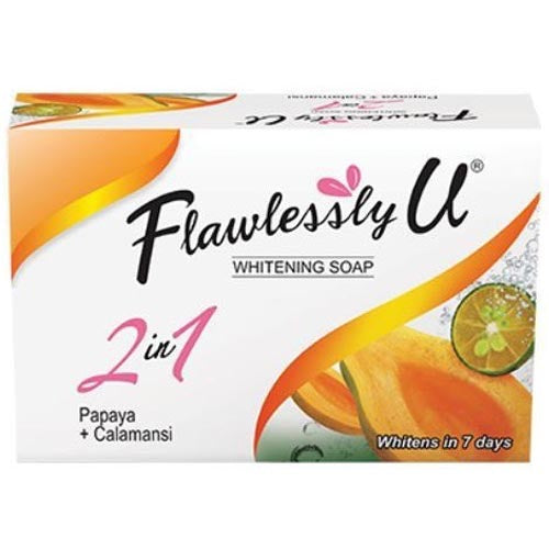 Flawlessly U -  Soap - 2 in 1 - Orange Papaya + Calamansi (ORANGE) - 125 G