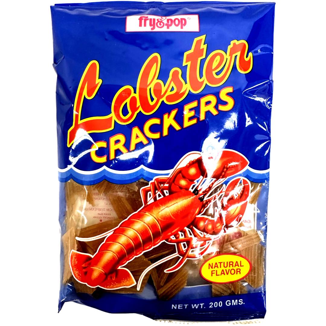 Fry Pop - Lobster Crackers - Natural Flavors - Uncooked, Just Fry in Hot Oil - 200 G