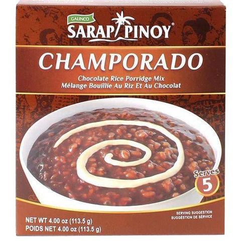 Galinco - Sarap Pinoy - Champorado - Chocolate Rice Porridge Mix - Serves 5 - 113.5 G