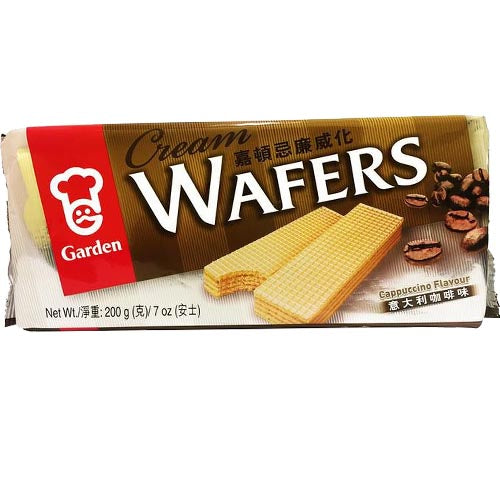 Garden - Cream Wafers - Cappuccino Flavour - 4 Single Pack - 200 G