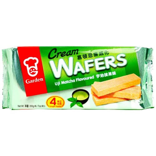 Garden - Cream Wafers - Uji Matcha Flavoured - 4 Single Pack - 200 G