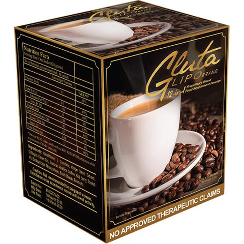 Gluta Lipo Brand - 12 in 1 - Coffee - 10 Sachets - 210 G