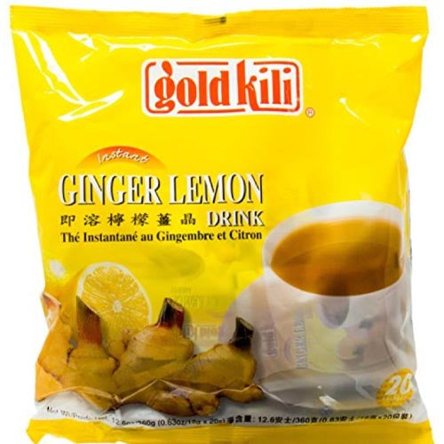 Gold Kili - Instant Ginger Lemon Drink - 20 Sachets - 360 G