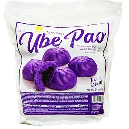 Goldilocks - Sweet UBE Pao - Steamed Buns with Sweet Purple Yam - 24 OZ