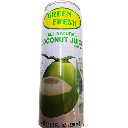 Green Fresh - All Natural - Coconut Juice with Pulp - 17.5 OZ