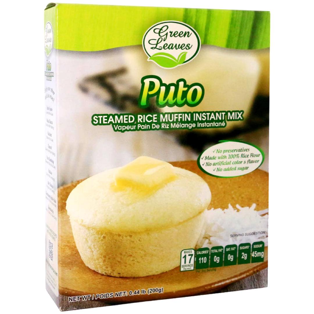 Green Leaves - Puto - Steamed Rice Muffin - Instant Mix - 200 G