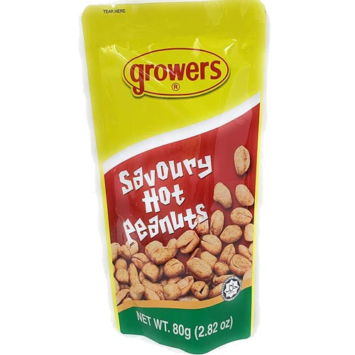 Growers - Savoury Hot Peanuts - 2.82 OZ