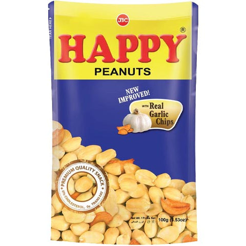 Happy - Peanuts with Real Garlic Chips - 100 G