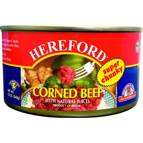 Hereford - Super Chunky - Corned Beef with Natural Juices - 12 OZ