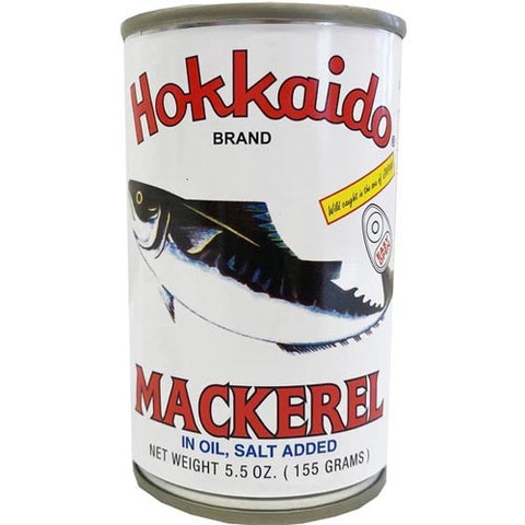 Hokkaido Brand - Mackerel in Oil, Salt Added