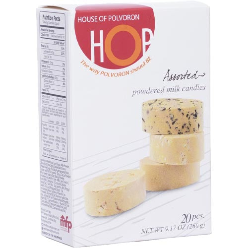House of Polvoron - HOP - Assorted Powdered Milk Candies - 20 Pieces - 260 G