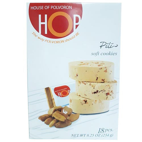 House of Polvoron - HOP - Pili - Soft Cookies - 18 Pieces - 234 G