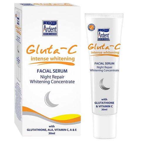 Hype Ardent Skin Care - Gluta-C - Intense Whitening - Facial Serum - Night Repair Whitening Concentrate - SPF 25 - 30 ML