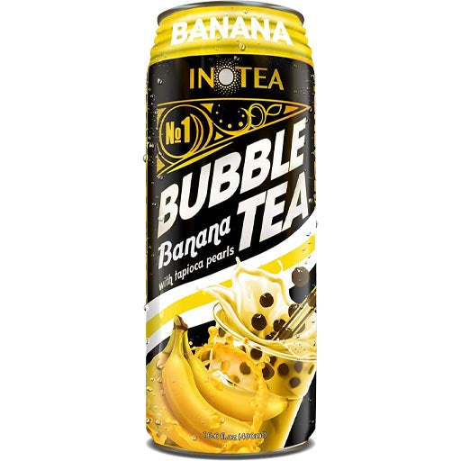 Inotea - Bubble Tea Banana with Tapioca Pearls - 16.6 FL OZ