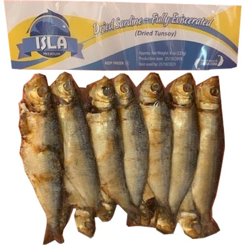 Isla Premium - Dried Sardine Herring (Dried Tunsoy) - Fully Eviscerated - 8 OZ