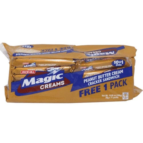 Jack 'n Jill - Magic Creams - Peanut Butter Cream Cracker Sandwich - 10 Pack - 1.06 OZ