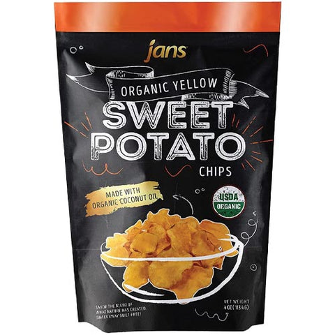 Jans - Organic Yellow Sweet Potato Chips - 4 OZ