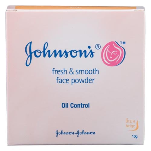 Johnson's - Fresh and Smooth Face Powder - Oil Control - BEIGE - 10 G