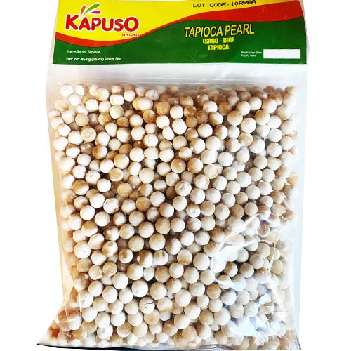 Kapuso -  Tapioca Pearl (White) - SAGO - BIG - 16 OZ
