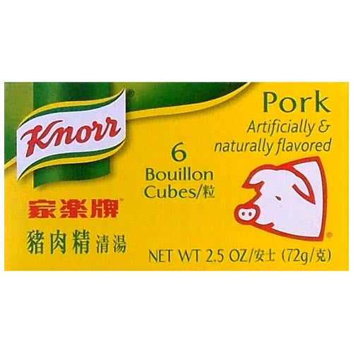 Knorr - Pork Cubes (Bouillon) - 6 Pieces Bouillon Cubes - 2.5 OZ