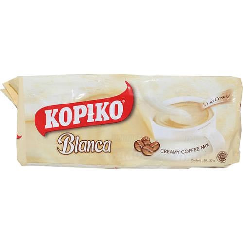 Kopiko - Instant 3 in 1 Blanca Coffee Mix - Long 30 Packet Bags 27.5g