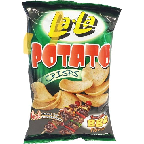 La-La - Potato Crisps - Smokehouse BBQ Flavor- 85 G