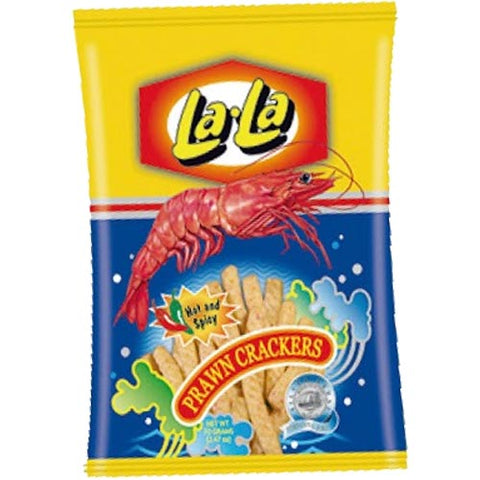 La-La - Prawn Crackers - Hot and Spicy - 60 G