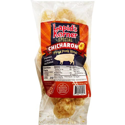 Lapid's Korner - Special Chicharon - Fried Pork Rind - 116 G