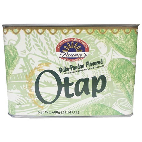 Laura's - Otap - Buko Pandan Flavored - Coconut Screwpine Leaf Flavored - TUB - 600 G