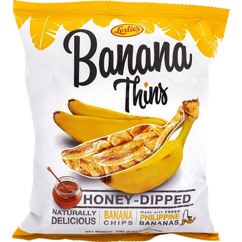 Leslie's - Banana Thins - Honey-Dipped - 100 G