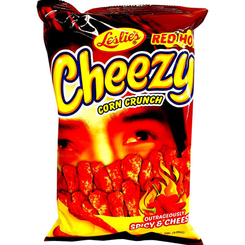 Leslie's - Cheezy Corn Crunch - RED HOT- 150 G