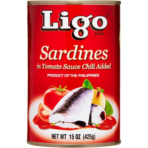 Ligo -  Sardines in Tomato Sauce Chili Added 🌶️