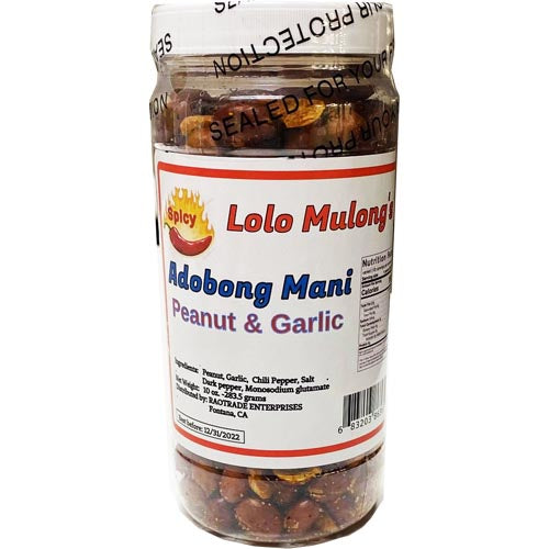 Lolo Mulong's - Adobong Mani - Peanut and Garlic (Spicy) - 10 oz