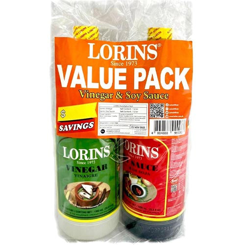 Lorins - Vinegar and Soy Sauce Value Pack - 2000 ML