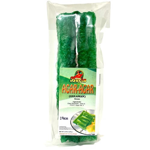 Lucia  - Agar Agar Gulaman (Green) - 2 Pieces - 20 G