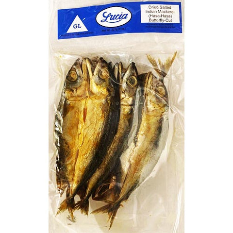 Lucia - Dried Salted Indian Mackerel - Hasa Hasa - 8 OZ