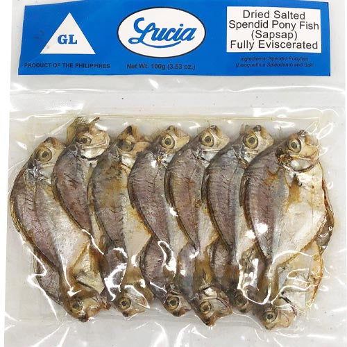 Lucia - Dried Salted Splendid Pony Fish - SapSap - Fully Eviscerated - 100 G