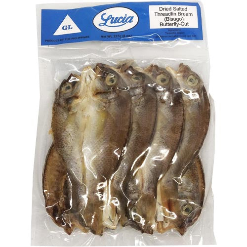 Lucia - Dried Salted Threadfin Bream - Bisugo- Butterfly Cut - 8 OZ