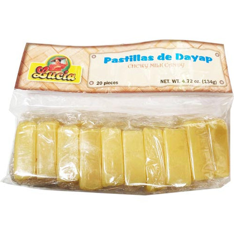 Lucia - Pastillas de Dayap - Chewy Milk Candy - 20 Pieces - 4.9 OZ