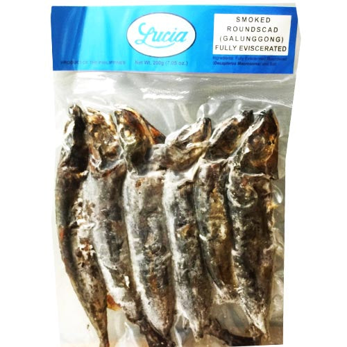 Lucia - Smoked Roundscad (Galunggong) - Fully Eviscerated - 7.05 OZ