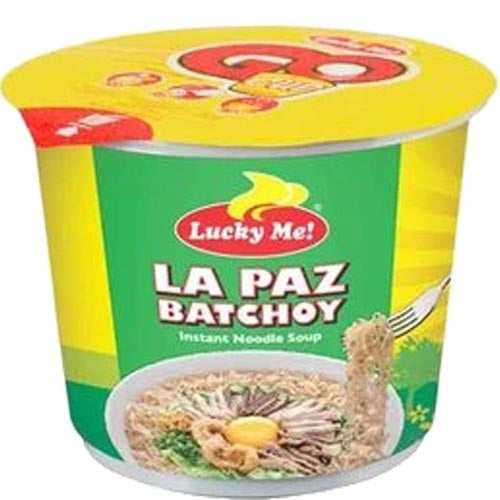 Lucky Me - La Paz Batchoy - Artificial Beef Flavor with Garlic - Instant Oriental Noodle Soup - Mini - 40 G
