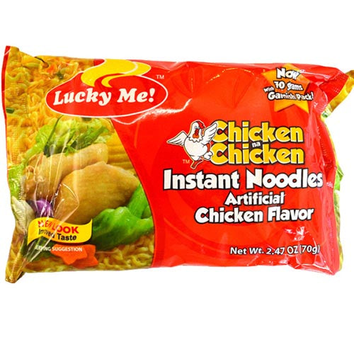 Lucky Me - Chicken Na Chicken w/ Garnish Pack - 55 G