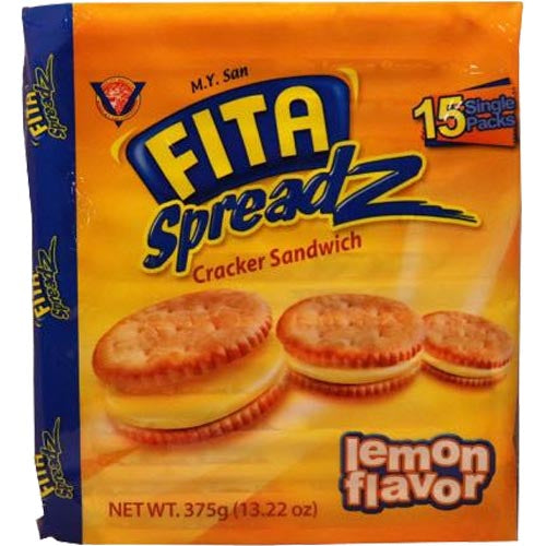 M.Y. San - Fita Spreadz Cracker Sandwich - Lemon Flavor - 15 Pack - 375 G